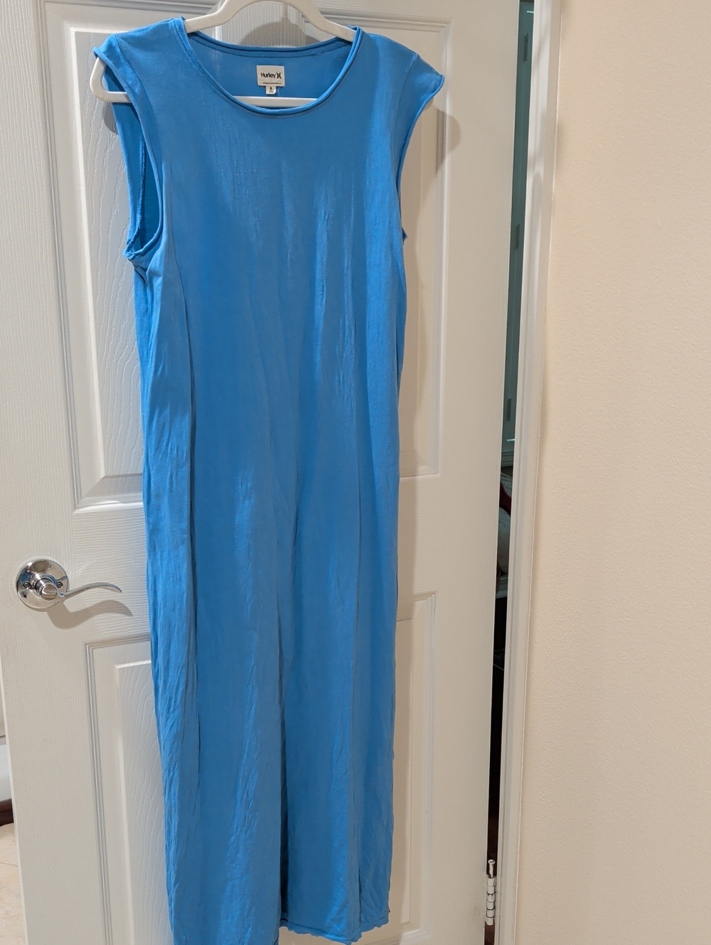 Hurley Sky Blue Sleeveless Maxi Dress